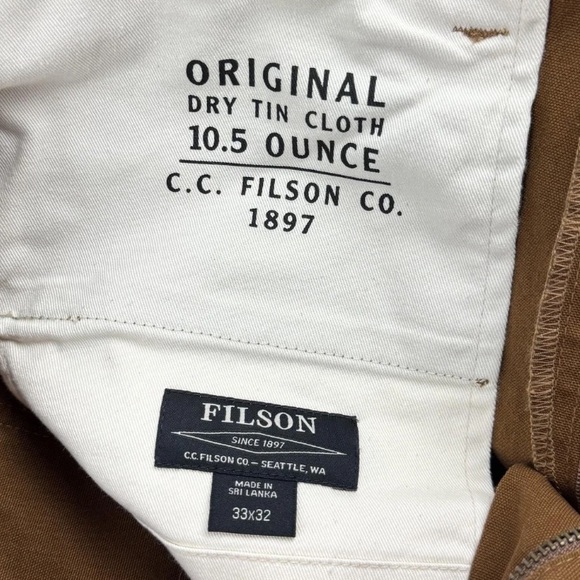 Filson Whiskey Dry Tin Cloth Straight pants - Picture 7 of 14